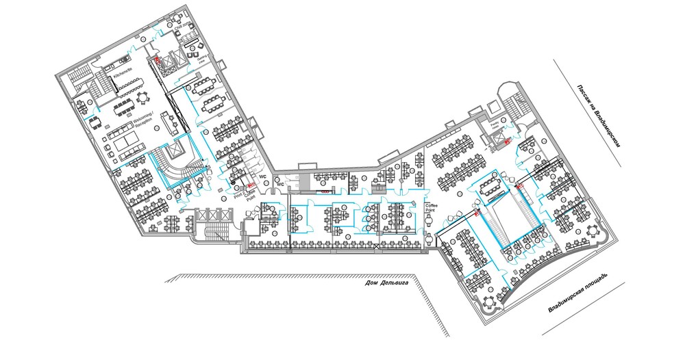 Готовый офис с мебелью на 14 рабочих мест